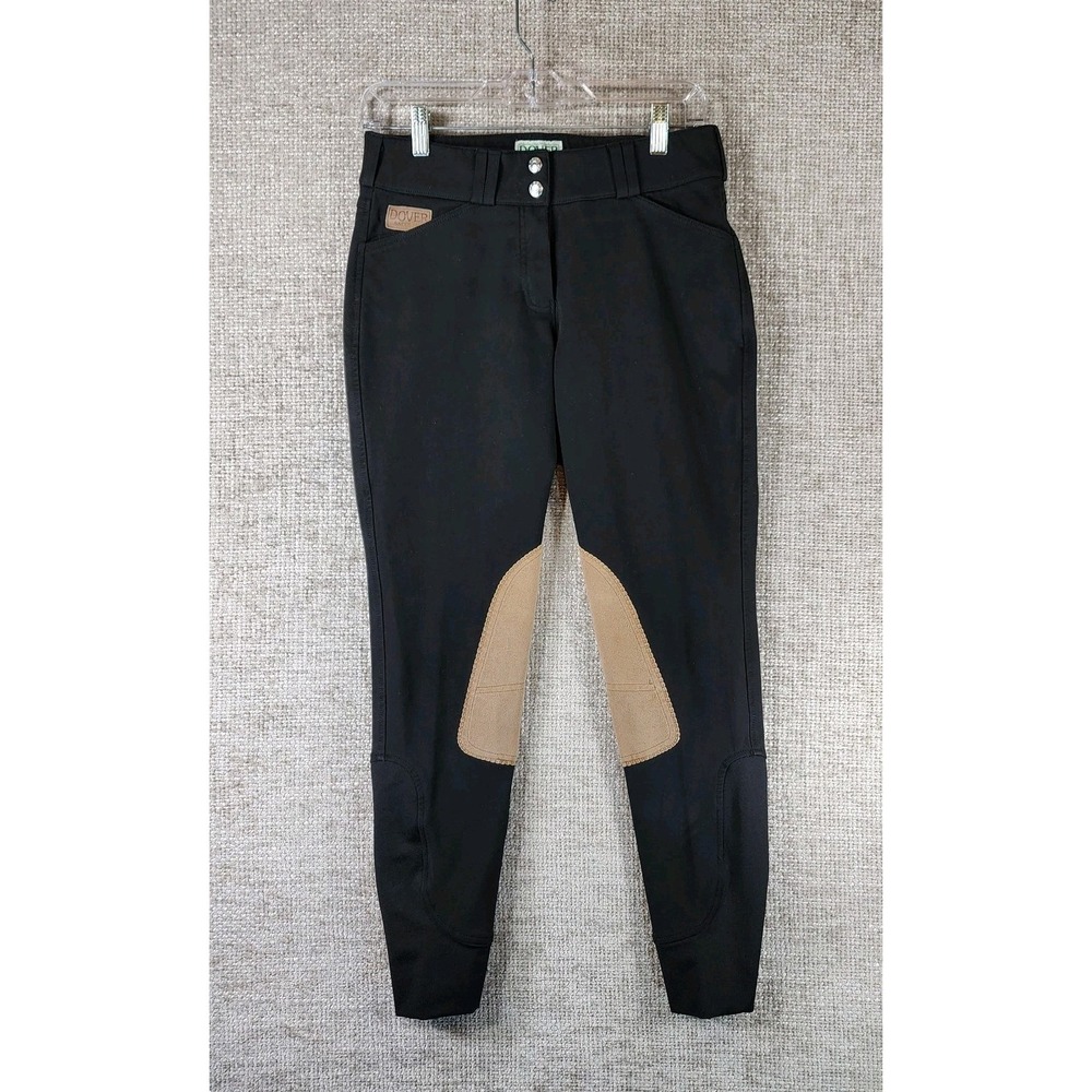 Dover Saddlery Breeches Womens 28 Black Stretch Equestrian Horse Riding Pants